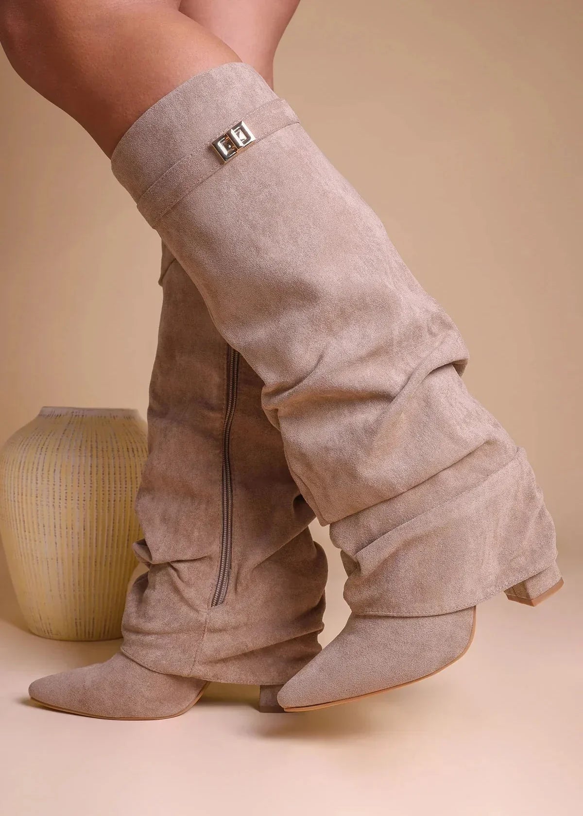 Lavista Suede Slouchy Knee-High Boots