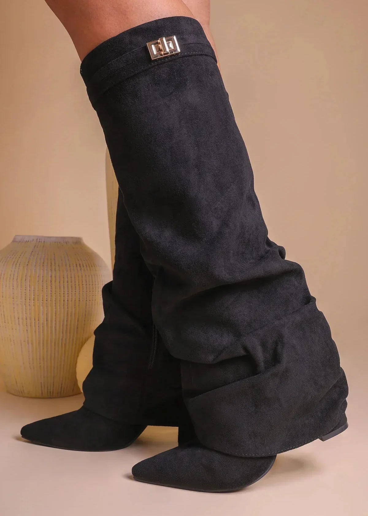 Lavista Suede Slouchy Knee-High Boots