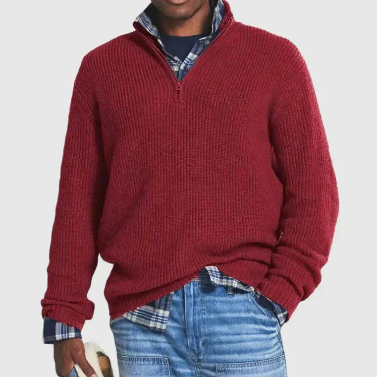 Heritage Wool Half-Zip Sweater