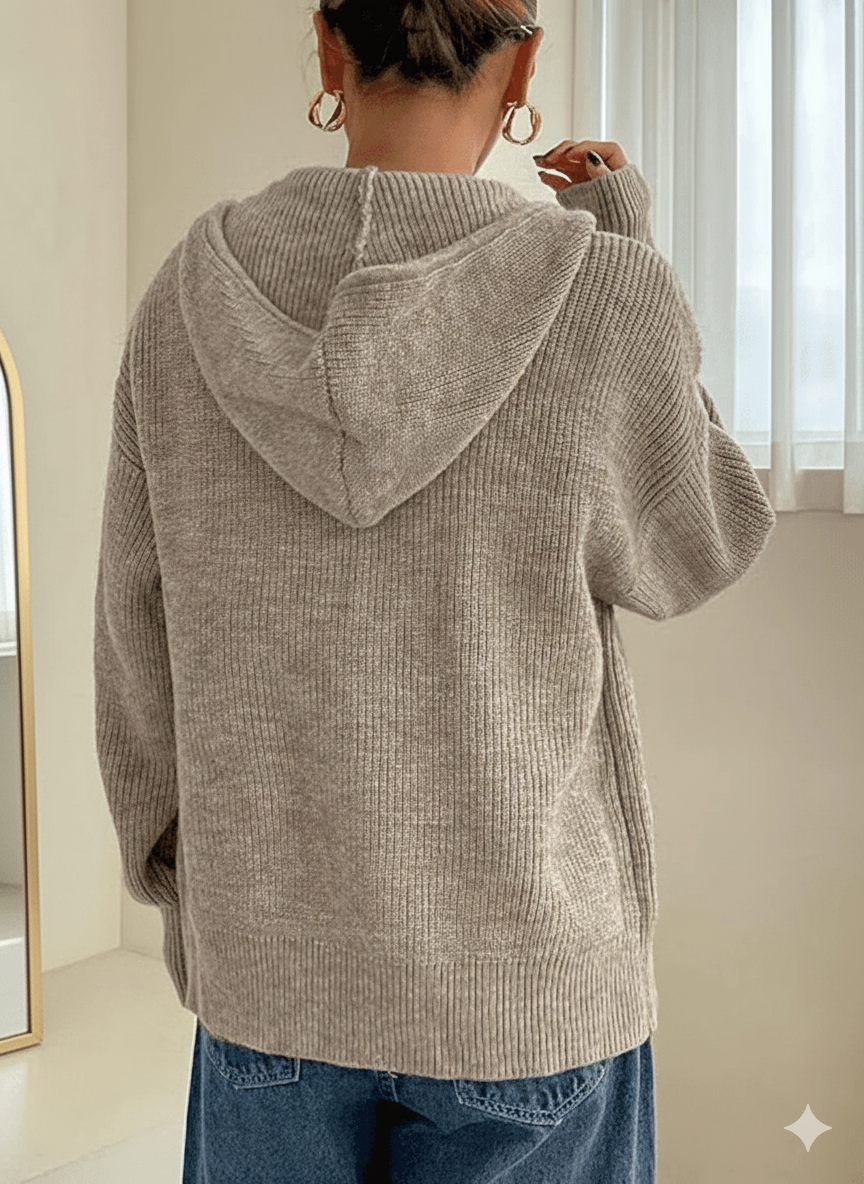 Warmth & Whispers - Autumn Cardigan Hoodie