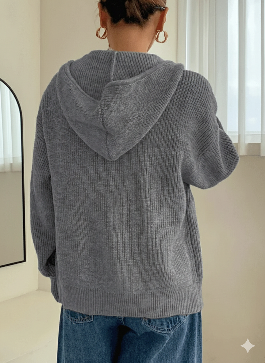 Warmth & Whispers - Autumn Cardigan Hoodie