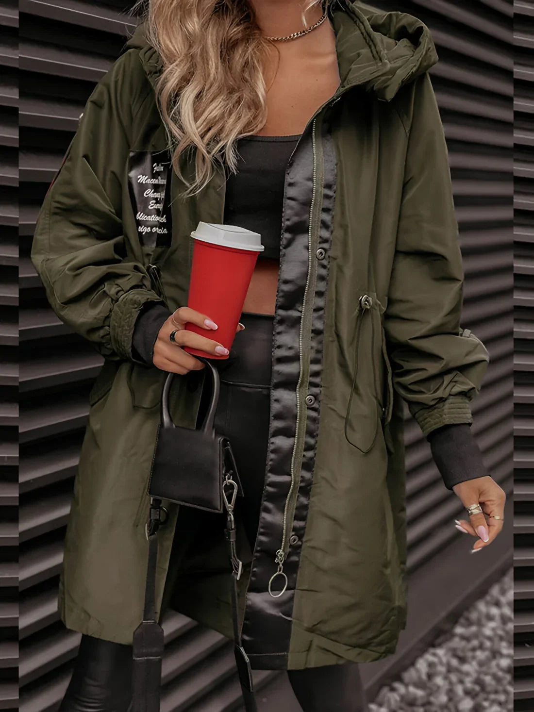 Evelin – Long Sleeve Hooded Jacket