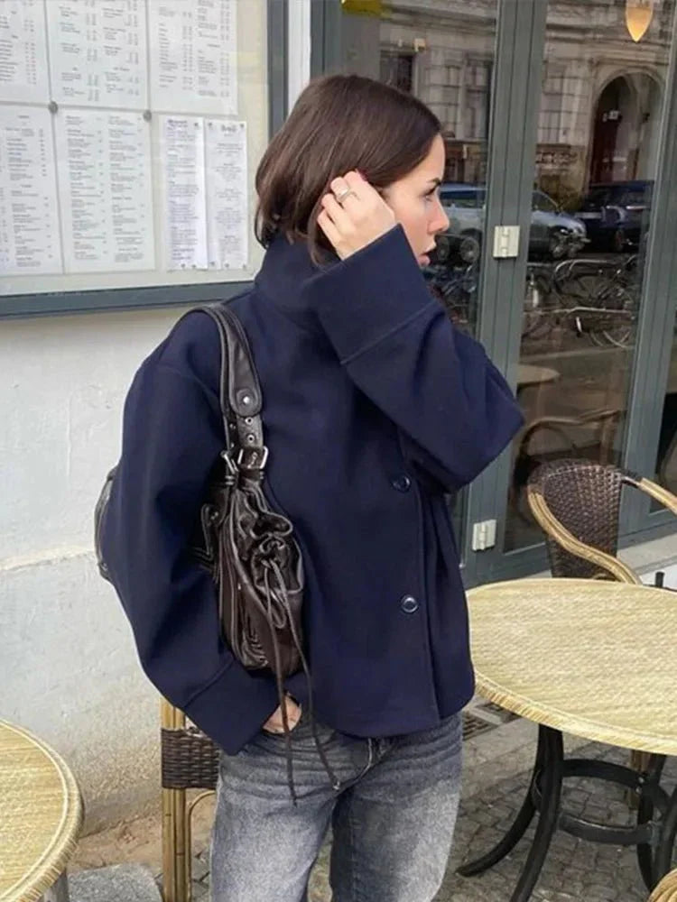 Rosalia Elegant High-Collar Jacket