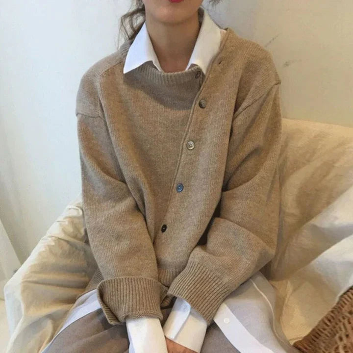 Roma - CASHMERE CARDIGAN WITH BUTTON DETAILS