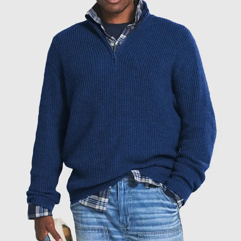 Heritage Wool Half-Zip Sweater