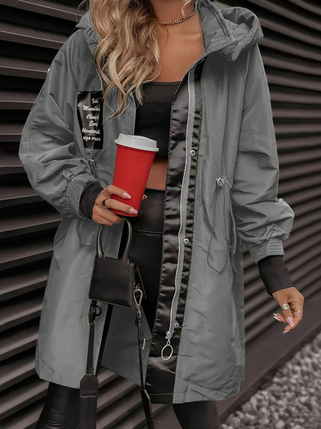 Evelin – Long Sleeve Hooded Jacket