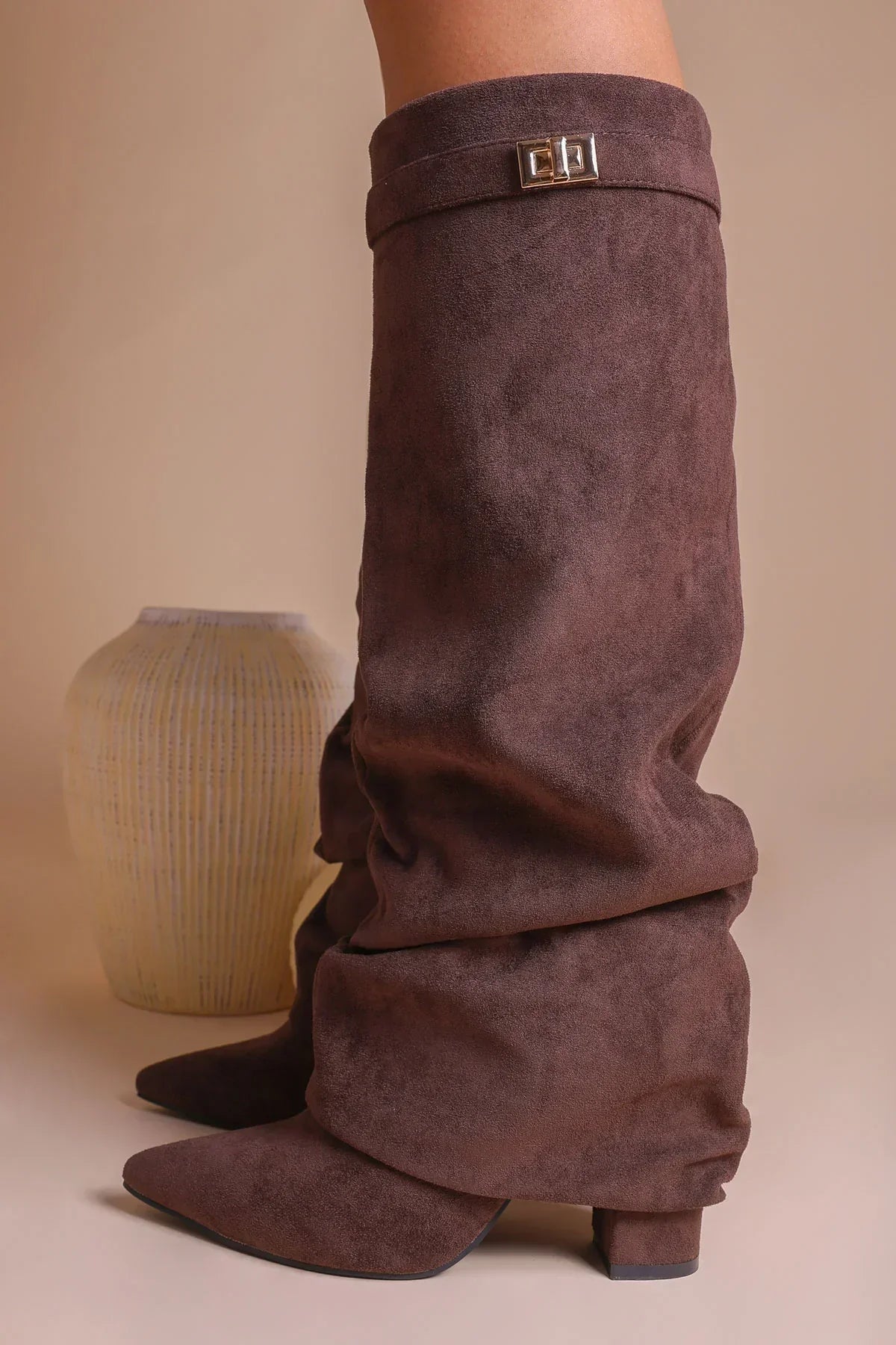 Lavista Suede Slouchy Knee-High Boots