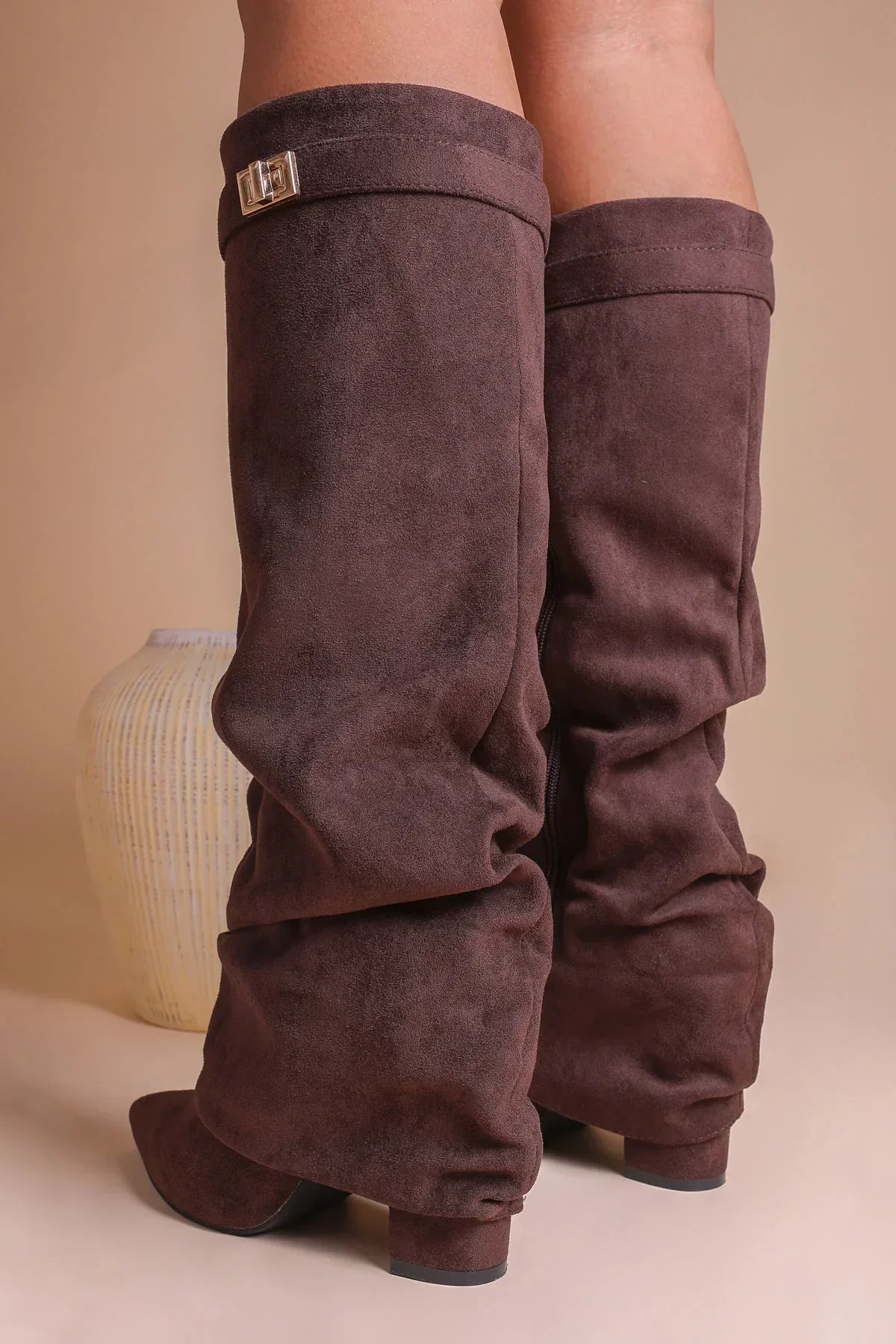 Lavista Suede Slouchy Knee-High Boots