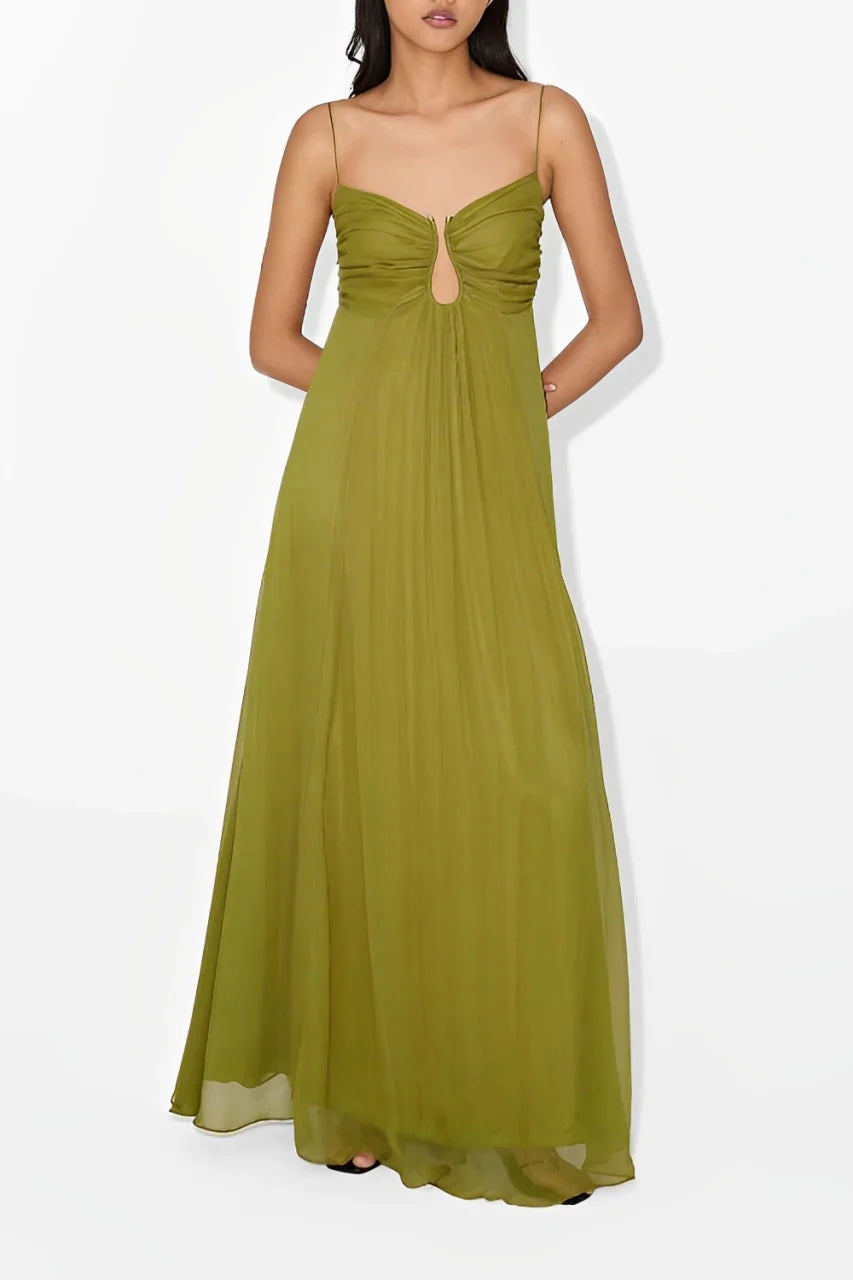 Flou Olive Morea Maxi Dress