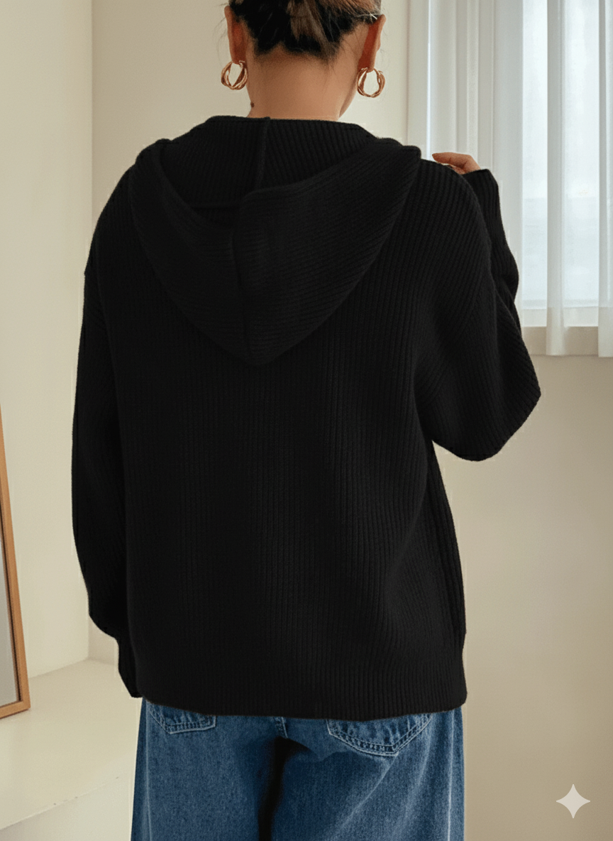 Warmth & Whispers - Autumn Cardigan Hoodie