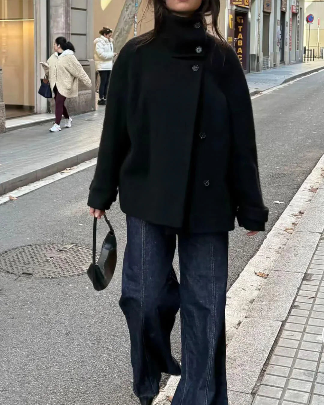 Rosalia Elegant High-Collar Jacket