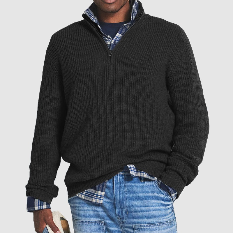 Heritage Wool Half-Zip Sweater